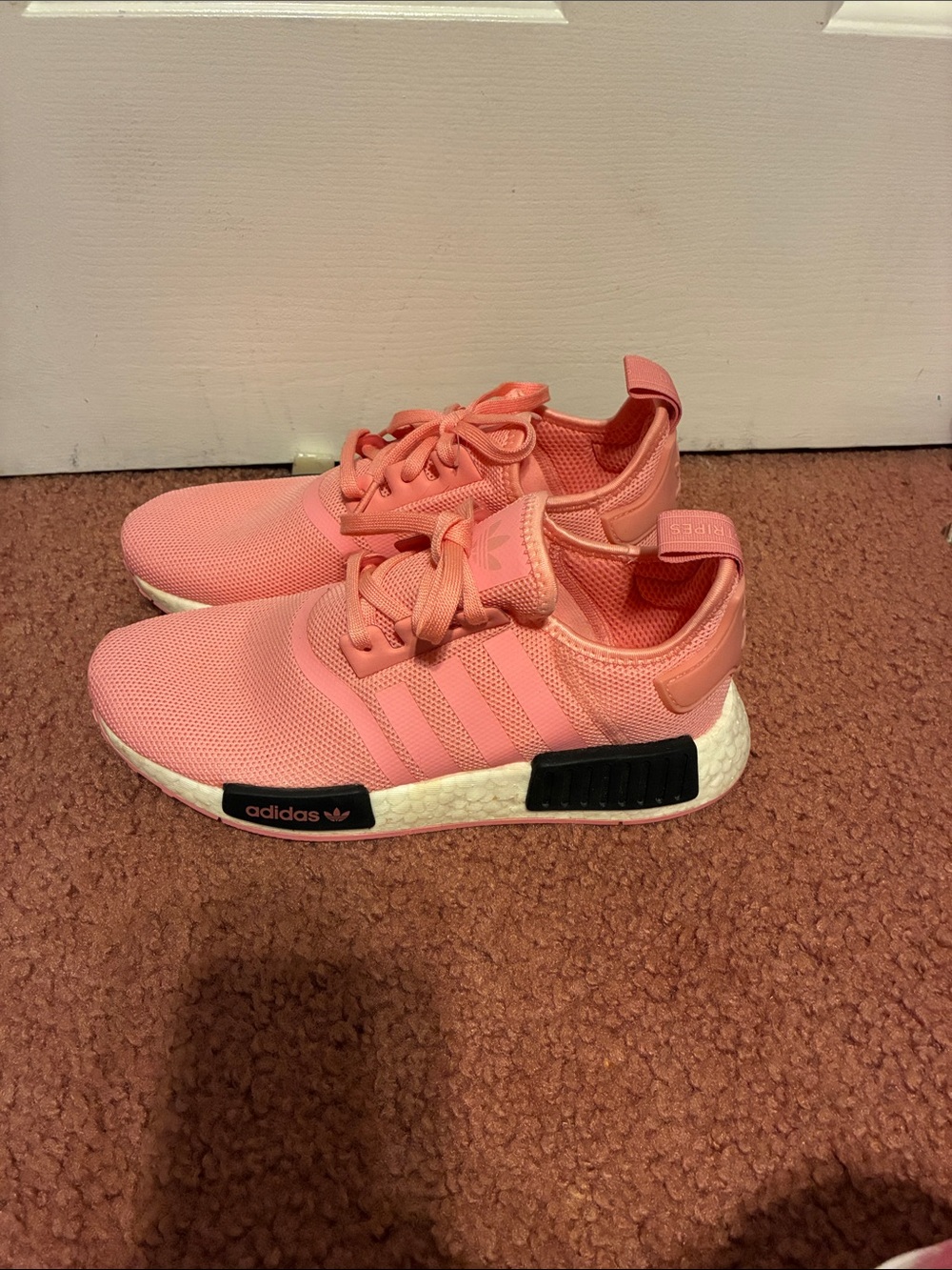 Women’s Adidas Athletic Sneakers - Breathable Lace-Up Pink colored Shoes, Size 8 - Picture 2 of 13